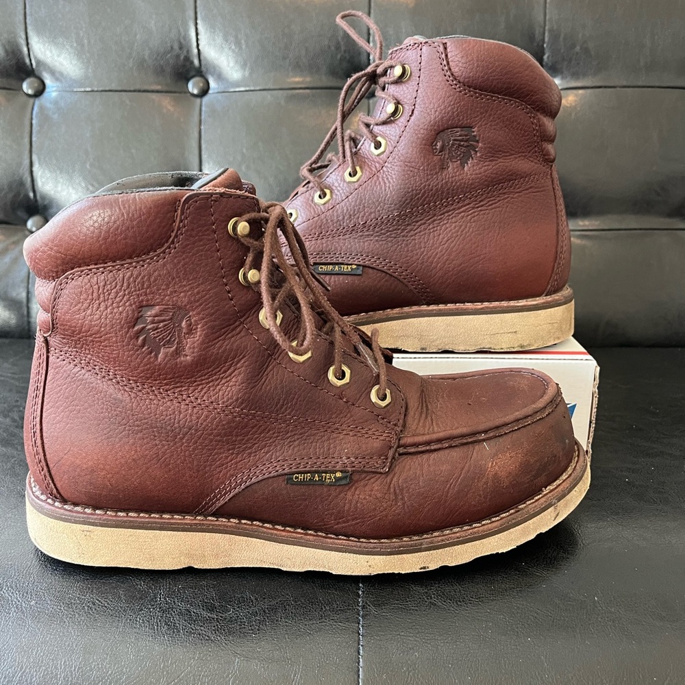 Chippewa Edge Walker 6”‎ Waterproof Nano Comp Toe Wedge Boots Briar Haystack